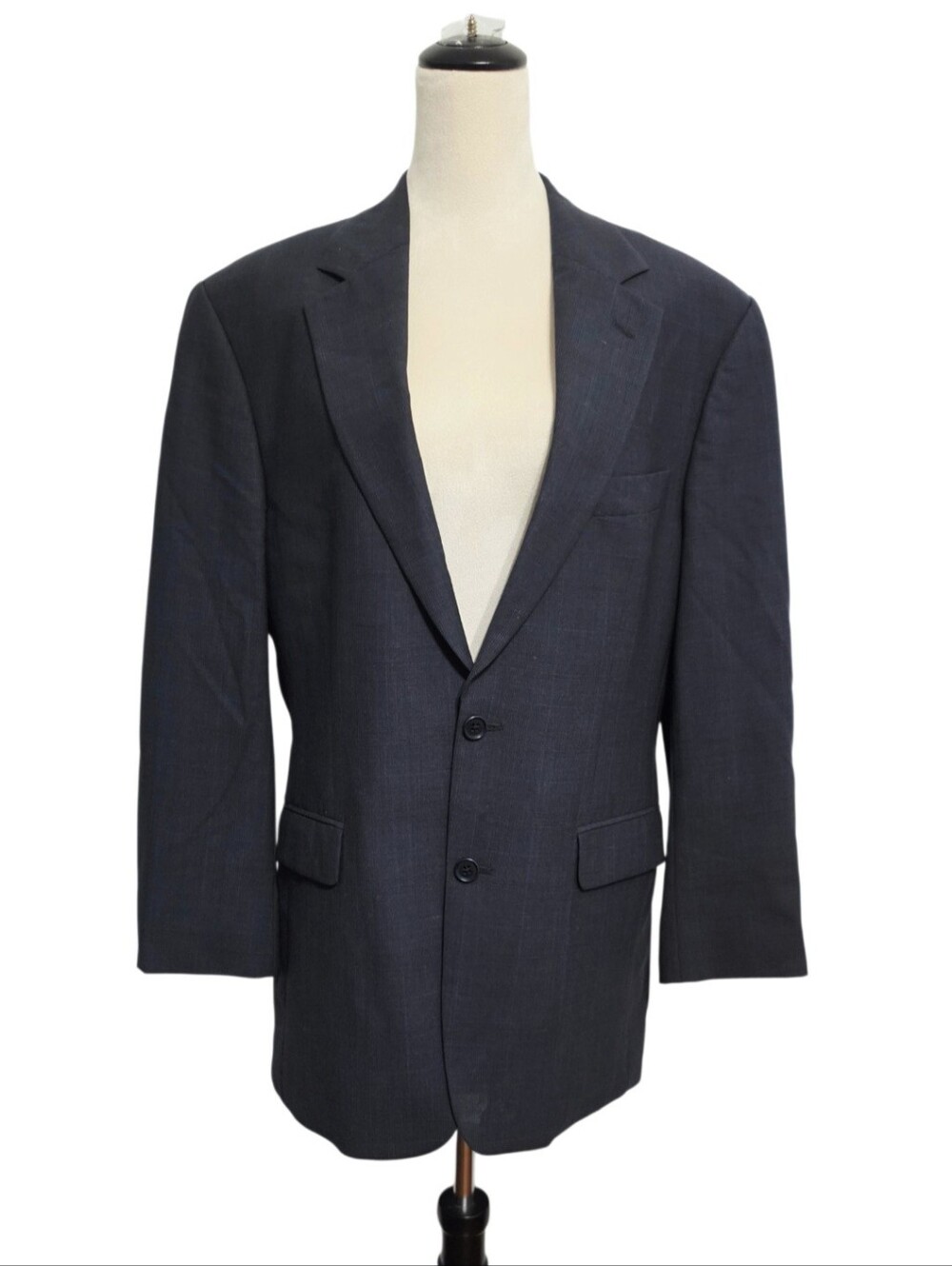 Brooks Brothers 346 Blazer Men 40R Wool Stretch Gray Plaid 2 Button Sport Coat